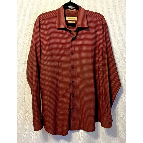Tommy Bahama‎ Shirt Mens XL Extra Large Island Modern Fit Camp Color Silk Beach - Picture 1 of 8